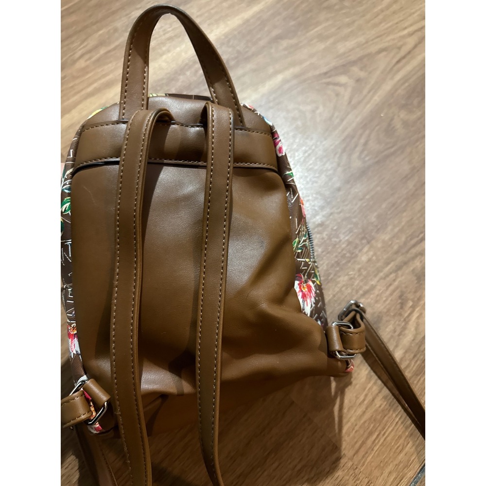 Small Nine West floral purse backpack. Minor flaw on back in pictures. - Picture 6 of 8